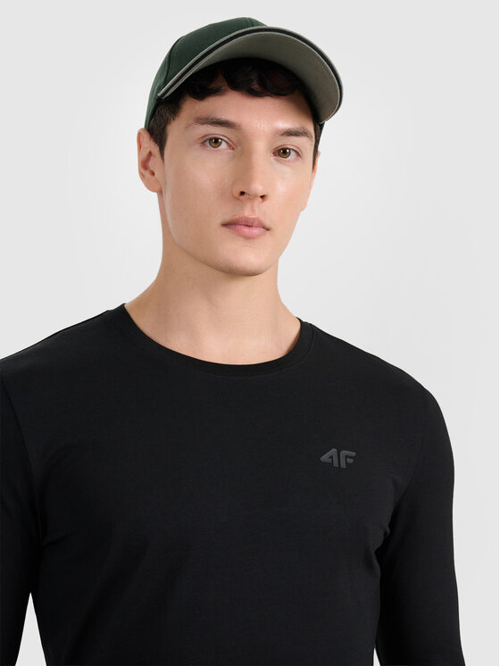 4F 4F Longsleeve NOS Czarny Slim Fit