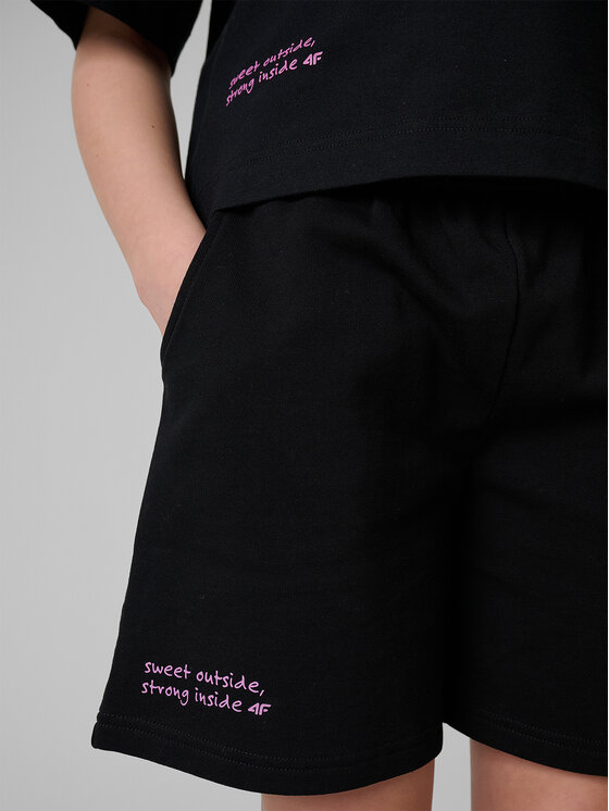 4F 4F Szorty sportowe JELLIFICATION Czarny Regular Fit