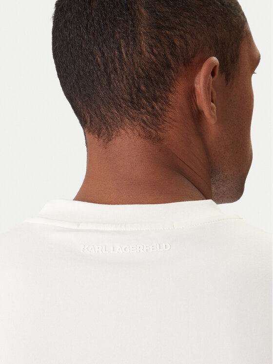 KARL LAGERFELD KARL LAGERFELD Póló 755055 561221 Ekru Regular Fit