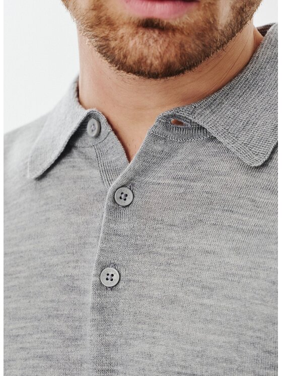 Pako Lorente Pako Lorente Sweter P24WF-2X-012 Szary Classic Fit