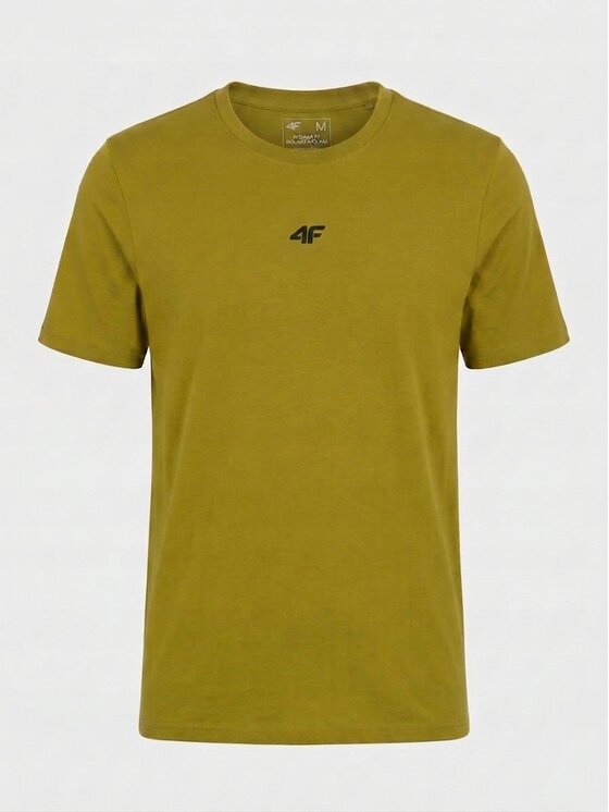 4F 4F T-Shirt Z-TTSHM3947-3-Z Biały Regular Fit