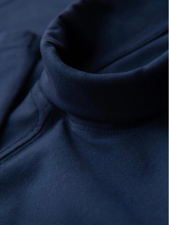 Ombre Ombre Longsleeve OM-LSCL-0130 Granatowy Slim Fit