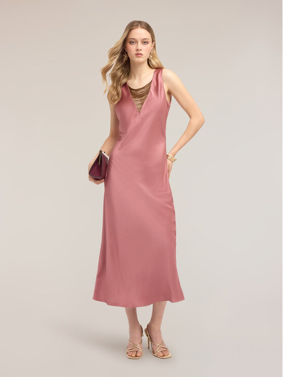 Motivi Motivi Vestito da giorno 700LQ003602N006 Rosa Flared Fit