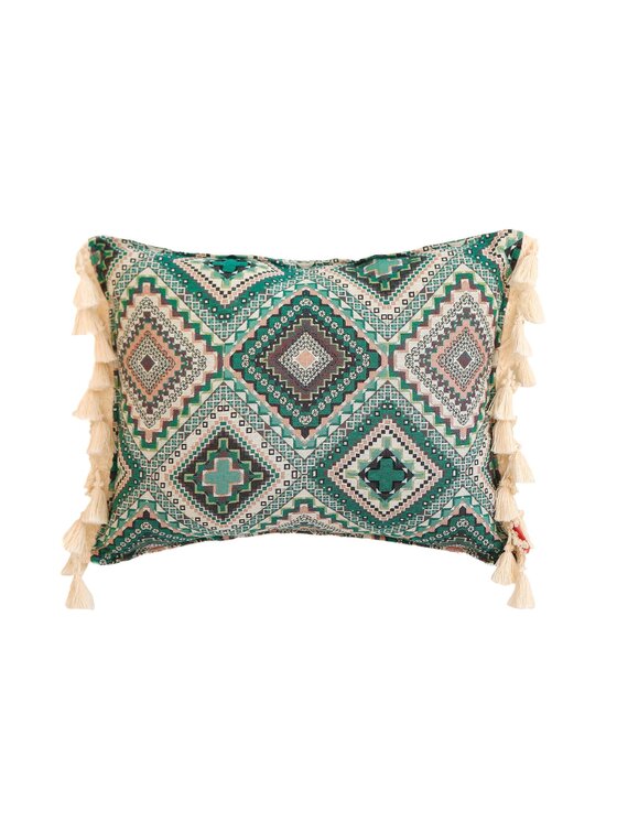 Moi Mili Moi Mili Poduszka dekoracyjna Sea green mosaic Kolorowy