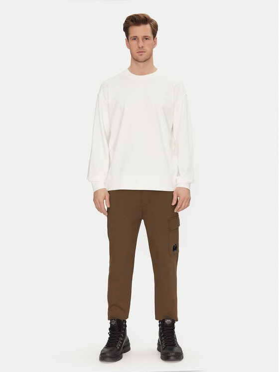 C.P. Company C.P. Company Majica dugih rukava 18CMSS259A110044O Écru Regular Fit