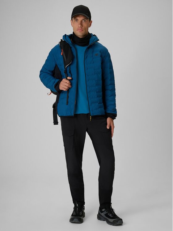 4F 4F Koszulka techniczna TREKKING Niebieski Regular Fit