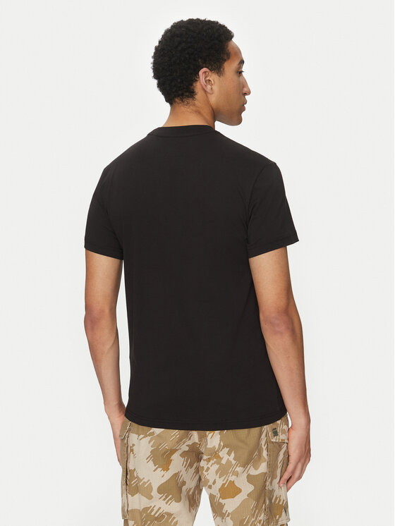 G-Star Raw G-Star Raw T-shirt Text Chest D25968-C506 6057 Crna Regular Fit