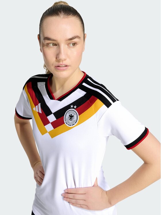 adidas adidas Koszulka techniczna Germany 26 Women's Team Home Jersey Biały Regular Fit