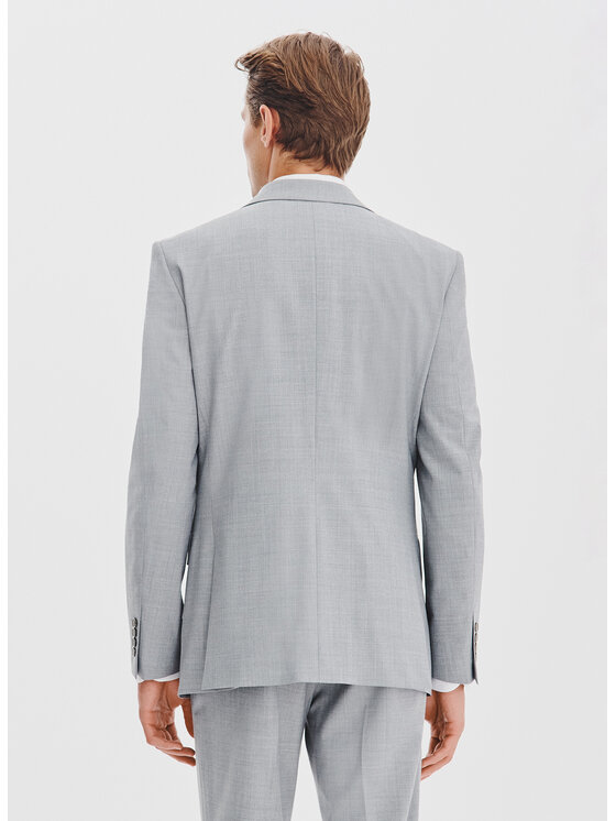 Pako Lorente Pako Lorente Marynarka P25WF-3G-004 Szary Super Slim Fit