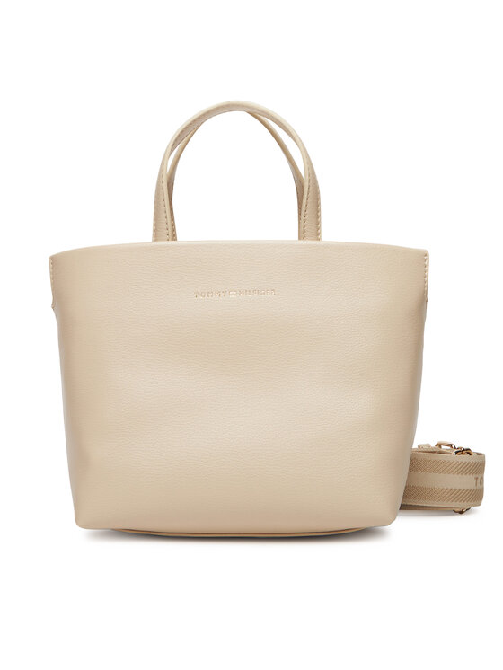 Tommy Hilfiger Tommy Hilfiger Käekott Th Logotape Mini Tote AW0AW17694 Beež