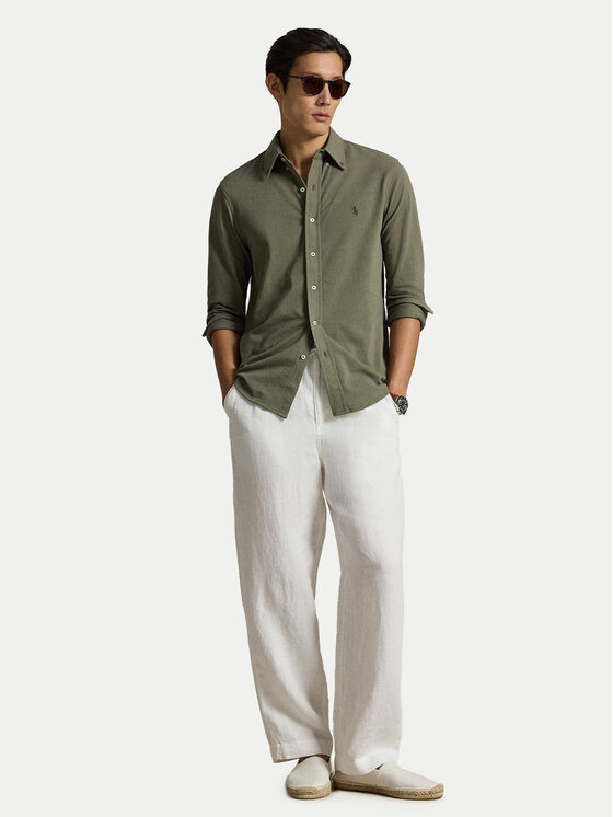 Polo Ralph Lauren Polo Ralph Lauren Πουκάμισο 710654408504 Χακί Regular Fit