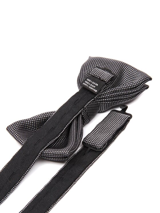 ELSNER ELSNER Παπιγιόν BUTTERFLY Z JEDWABNEGO ŻAKARDU A5114 Μαύρο