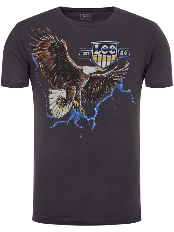 Lee Lee T-shirt Biker Tee L60CFEON 112113283 Nero Relaxed Fit