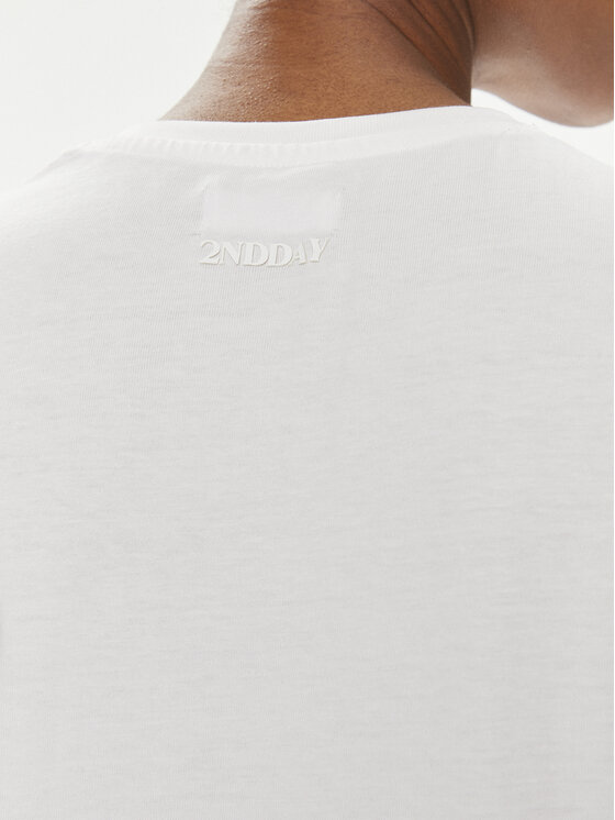 2NDDAY 2NDDAY T-krekls Frosty 2000243315 Balts Regular Fit