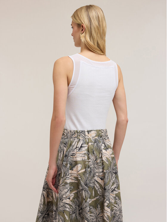 Motivi Motivi Top G292W103448N011 Biały Slim Fit