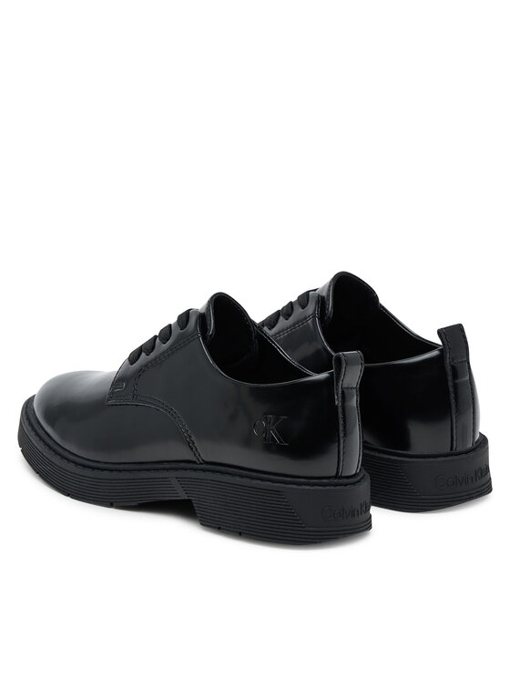 Calvin Klein Calvin Klein Oksfordo batai Low Cut Lace-Up Shoe V3X4-83182-1453 S Juoda