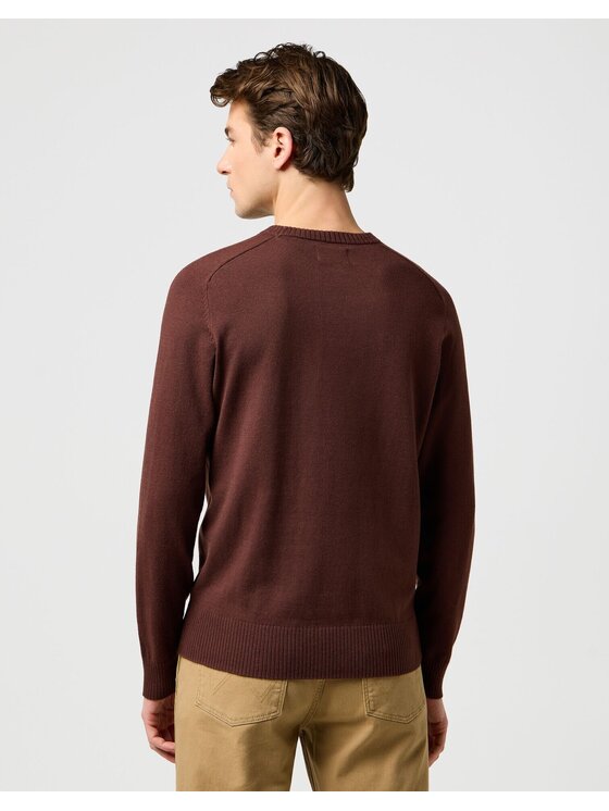 Wrangler Wrangler Sweter 112371538 Brązowy Regular Fit