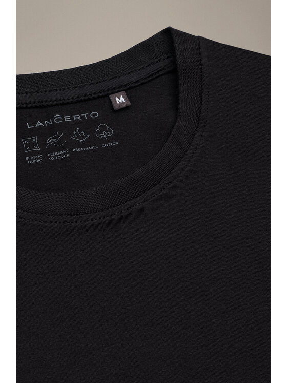 Lancerto Lancerto T-Shirt Kieran TS073226000010 Czarny Regular Fit