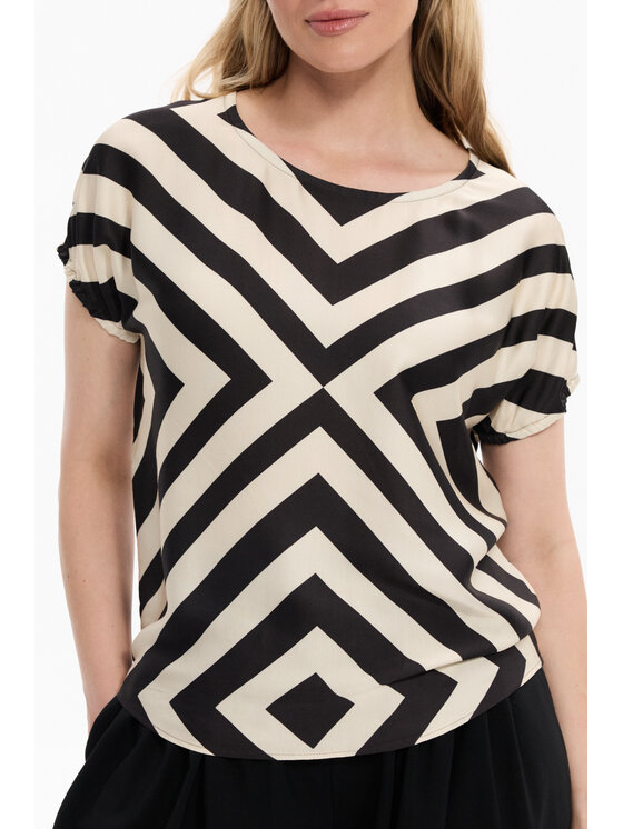 Deni Cler Milano Deni Cler Milano Top W-DC-0054-F5-I5-76-1 Kolorowy Regular Fit