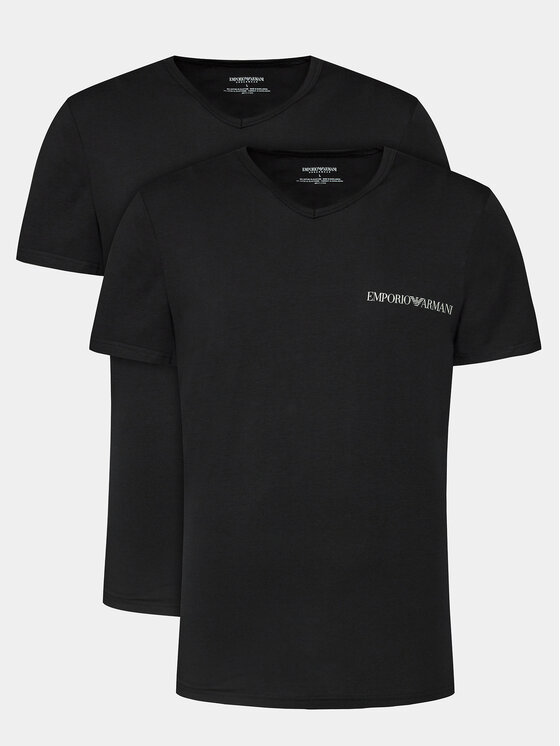 Emporio Armani Underwear Emporio Armani Underwear 2-dílná sada T-shirts 111849 4R717 07320 Černá Regular Fit