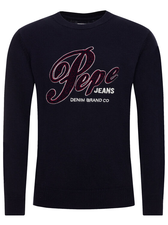 Pepe Jeans Pepe Jeans Sveter Gabriel PM701973 Tmavomodrá Regular Fit