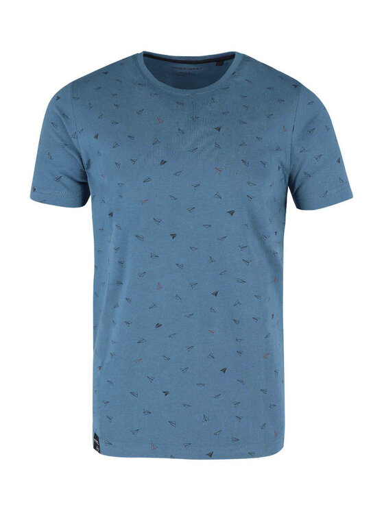 Volcano Volcano T-Shirt T-PLANES Niebieski Regular Fit