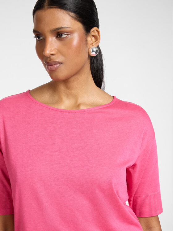 Elena Mirò Elena Mirò T-Shirt G091Z100664N019 Różowy Boxy Fit