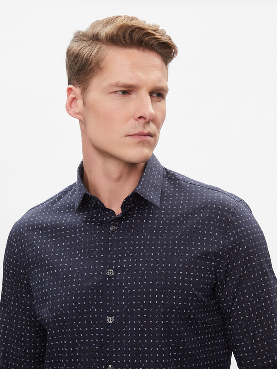 Calvin Klein Calvin Klein Koszula K10K112298 Granatowy Slim Fit
