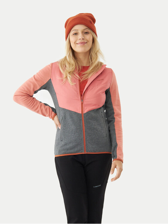 Viking Viking Demisezoninė striukė Bamboo Creek Hoodie Lady 750/25/3210 Rožinė Regular Fit
