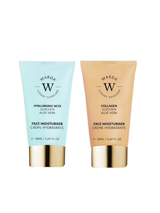 Krem na dzień Warda Skincare, SKIN NAWILŻENIE NAWILŻAJĄCY Z KWASEM HIALURONOWYM 50ml + NAWILŻAJĄCY 50ml