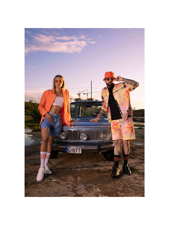 Zooksy Zooksy Skarpety wysokie unisex Nineties Kolorowy