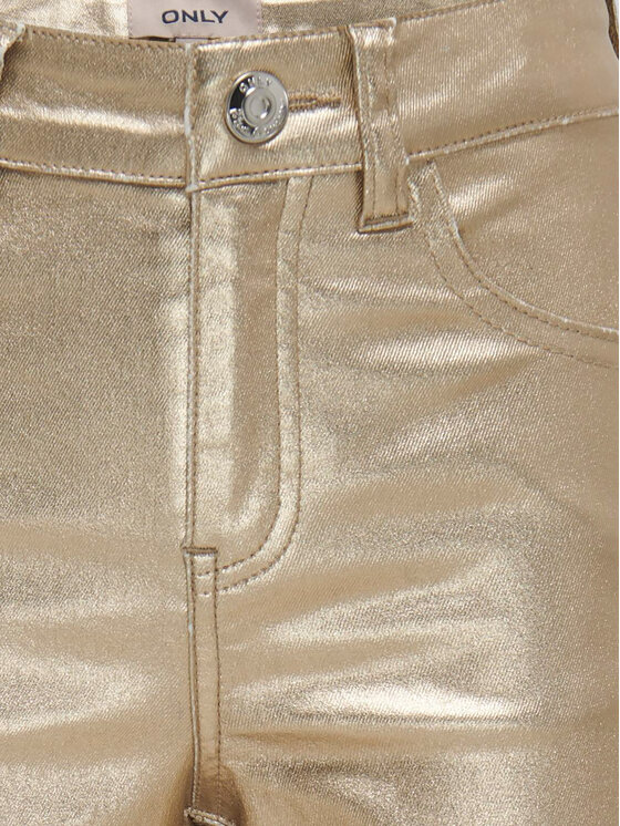 Kids ONLY Kids ONLY Jeansy 15333071 Złoty Wide Leg