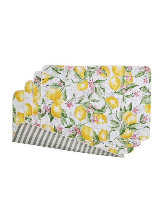 Roseberry Home Roseberry Home Podkładka na stół dwustronne Lemonade & Stripes Niebieski