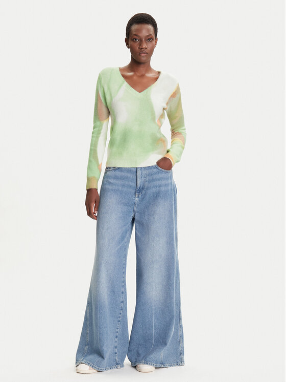 Desigual Desigual Pulover Oulu 25WWJF13 Verde Regular Fit