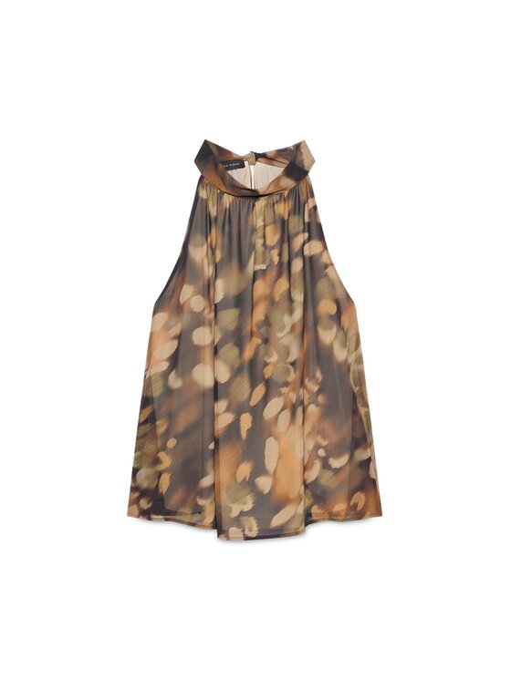 Fiorella Rubino Fiorella Rubino Top D032L000169N0V2 Brązowy Flared Fit