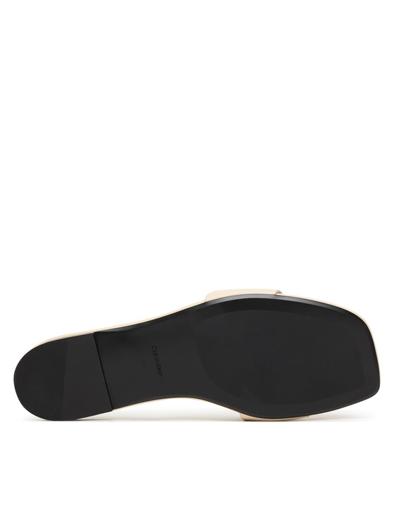 Calvin Klein Calvin Klein Nazouváky Square Flat Sandal Emblem HW0HW03128 Écru
