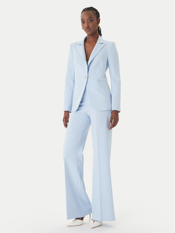 Rinascimento Rinascimento Spodnie palazzo CFC0127878003 Błękitny Wide Leg
