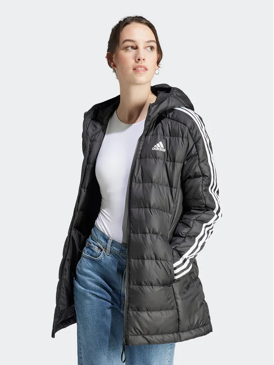 adidas Daunenjacke Essentials 3-Stripes HZ4428 Schwarz Slim Fit