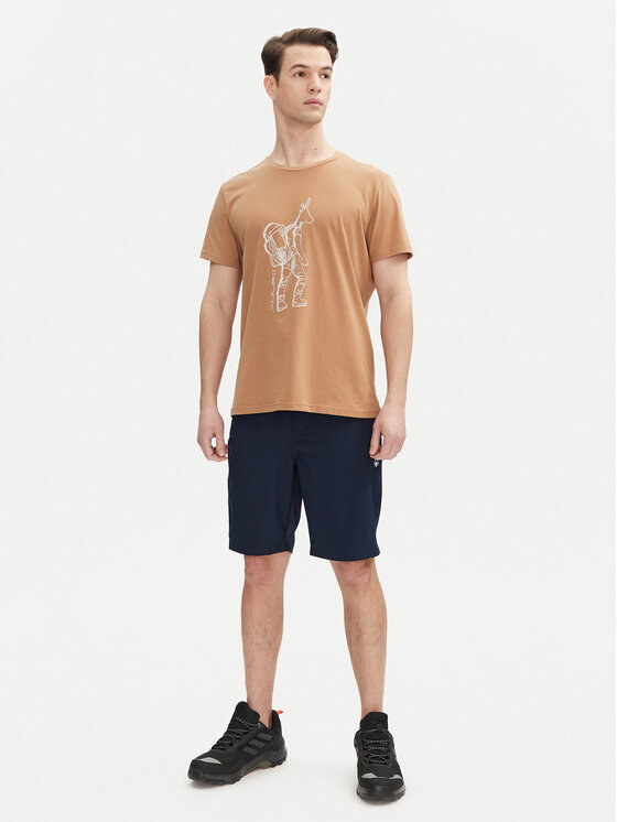 Aulp Aulp T-Shirt Ticco Pomarańczowy Regular Fit