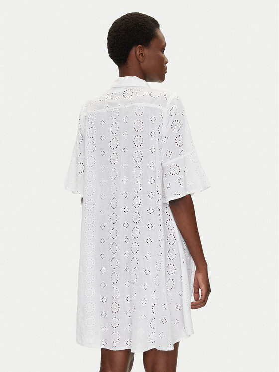 Iconique Iconique Сукня-сорочка IC25-006 Білий Regular Fit