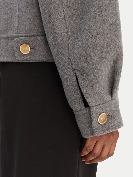 Tommy Hilfiger Tommy Hilfiger Demisezoninė striukė WW0WW47759 Pilka Relaxed Fit