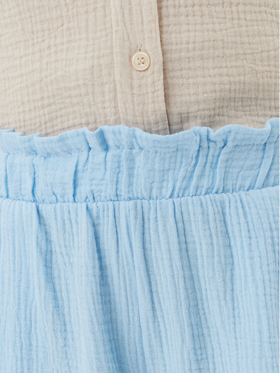 Vero Moda Vero Moda Šortky z materiálu Natali 10279687 Modrá Baggy Fit