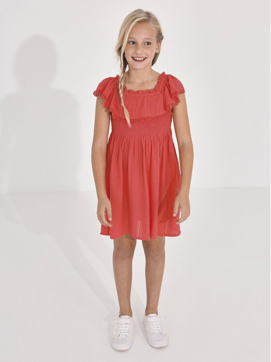 Mayoral Mayoral Sommerkleid 6924 Korallenfarben