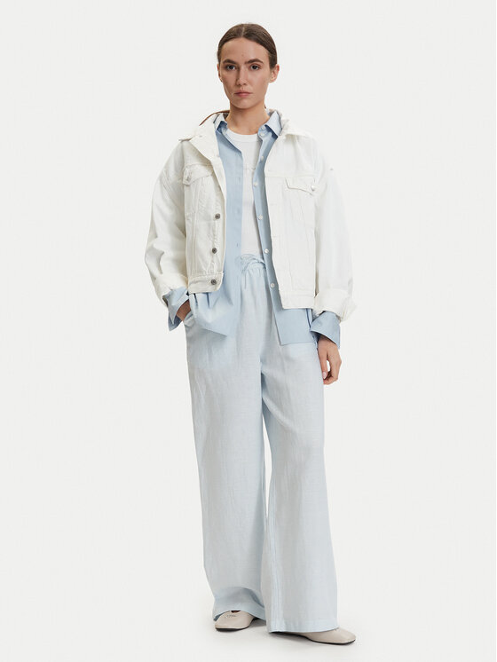 Tommy Jeans Tommy Jeans Kalhoty z materiálu DW0DW22285 Světle modrá Loose Fit