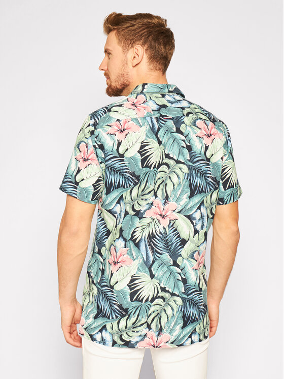 Tommy Hilfiger Tommy Hilfiger Hemd Hawaiian Print MW0MW13936 Bunt Regular Fit