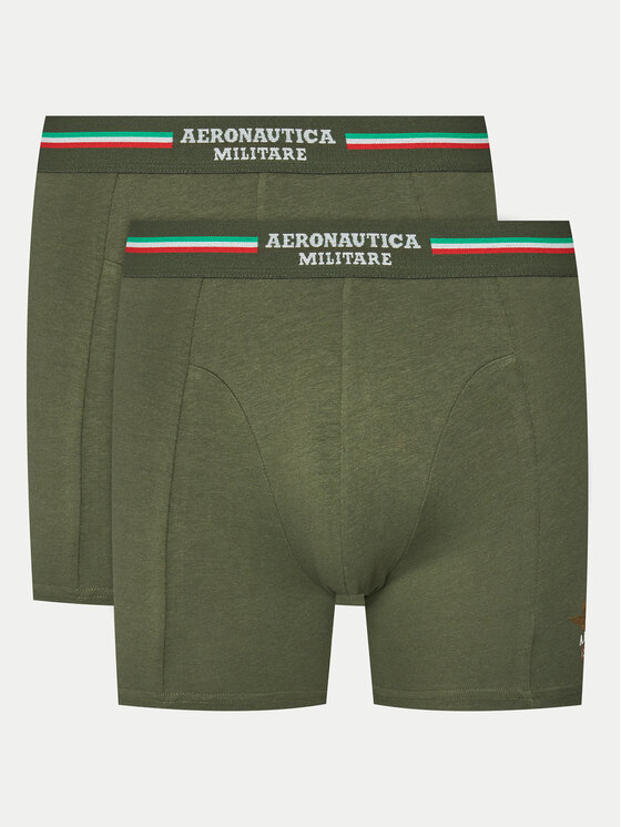 Aeronautica Militare Set Od 2 Para Bokserica AM1UBX002 Zelena