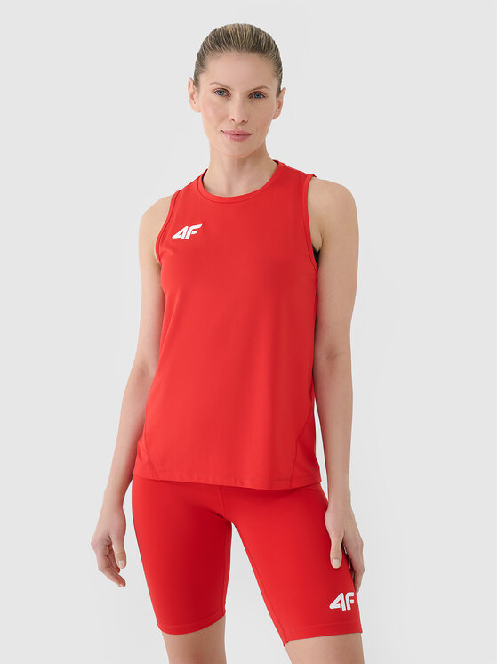 4F 4F Koszulka techniczna NOS Czerwony Regular Fit