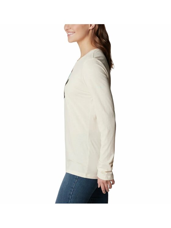 Columbia Columbia T-Shirt 196000 Beżowy Regular Fit