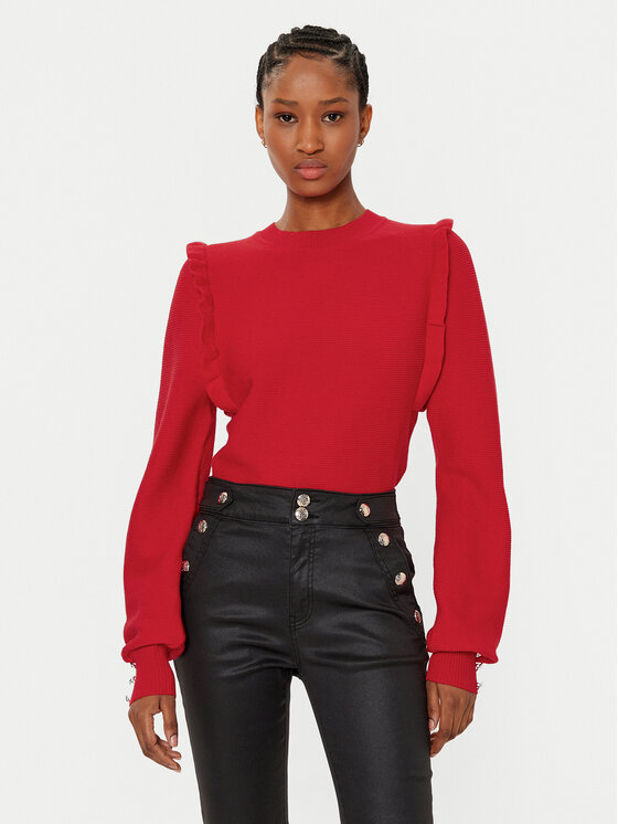 Morgan Morgan Kampsun 242-MGENEVA Punane Slim Fit