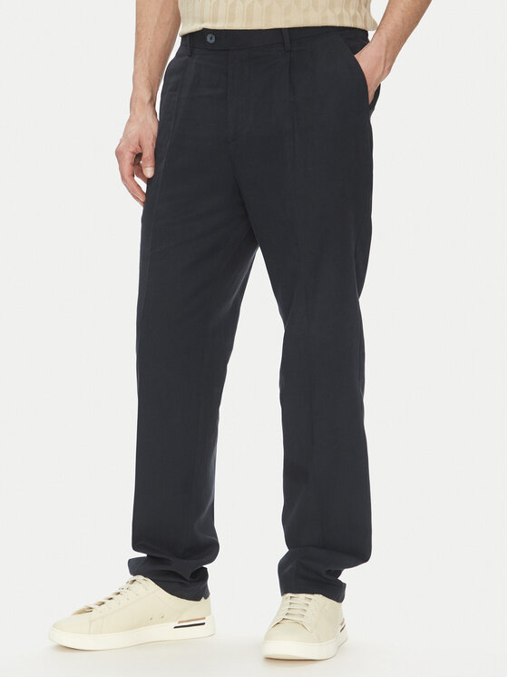 Liu Jo Liu Jo Pantaloni di tessuto QF4103 T2682 Blu scuro Regular Fit